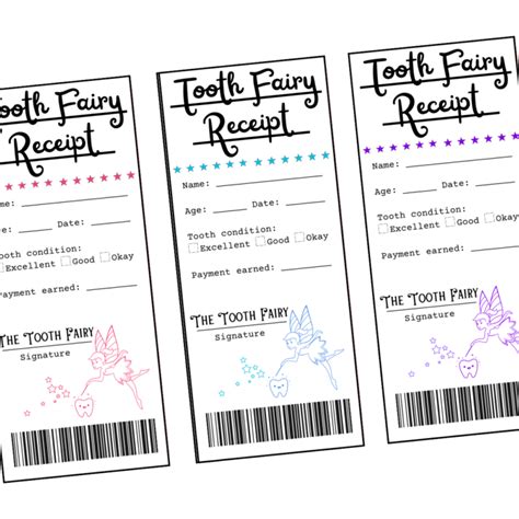 free printable tooth fairy receipt|tooth fairy receipt pdf free.